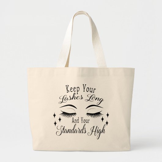 Lashes Long canvas tas (Voorkant)