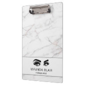 Lashes make-up artist Luxe wit marmer Klembord (Links)