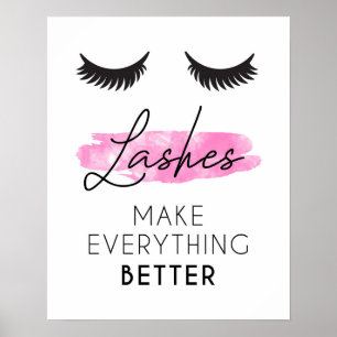 Lashes maken alles beter poster