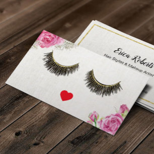 Lashes Makeup Artiest  Floral Beauty Salon Visitekaartje