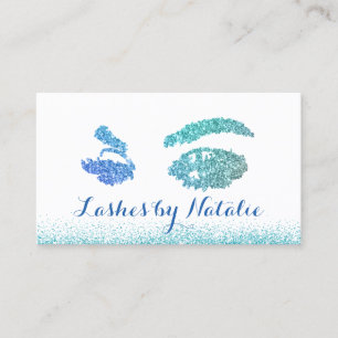 Lashes Makeup Artist Blauwgroen Blue Eyelash Salon Klantenkaartje
