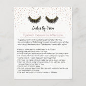 Lashes Makeup Artist Eyelash Instruction Flyer (Voorkant)