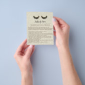 Lashes Makeup Artist Eyelash Instruction Flyer (Hand)