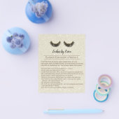 Lashes Makeup Artist Eyelash Instruction Flyer (Enkel)
