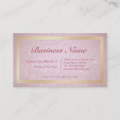 Lashes Makeup Artist Gold Script Loyalty Punch (Achterkant)