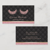 Lashes Makeup Artist Luxury Eyelash Extensions Visitekaartje (Voorkant / Achterkant)