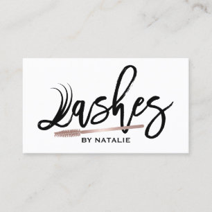Lashes Makeup Artist Modern Eyelash Typografie Visitekaartje