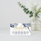 Lashes Makeup Artist Navy Floral Eyelash Loyalty (Staand voorkant)