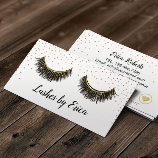Lashes Makeup Artist Roos Gold Confetti Loyalty