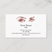 Lashes Makeup Artist Roos Gold Mascara Brows Visitekaartje (Achterkant)