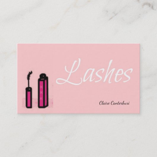 Lashes Makeup Artist Visitekaartje (Voorkant)