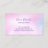 Lashes Makeup Artist Waterverf Pink Salon Loyalty (Achterkant)