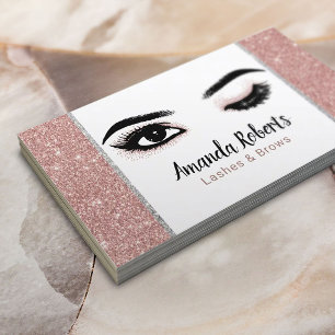 Lashes Makeup Artist Wink Eye Beauty Roos Gold Visitekaartje