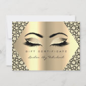 Lashes Makeup Gold Diamond Certificate Gift (Achterkant)