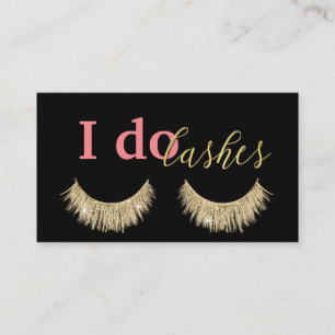Lashes Makeup kunstenaar Modern Gold Eyelash Loyal Klantenkaartje