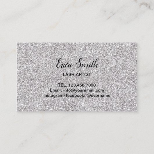 Lashes Makeup kunstenaar Modern Silver Loyalty (Achterkant)