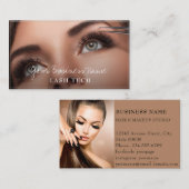 Lashes Makeup Nail Tech Aesthetic Modern Visitekaartje (Voorkant / Achterkant)