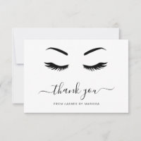 Lashes minimalistisch zwart-wit elegant bedrijf