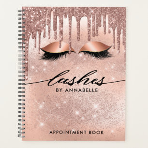 Lashes Modern Roos Gold Appointment Book Planner