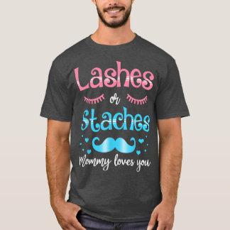 Lashes of staches mama houdt van je sekse t-shirt