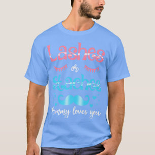Lashes of staches mama houdt van je sekse t-shirt
