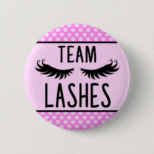 Lashes of Stages Gender onthullen spelden Ronde Button 5,7 Cm
