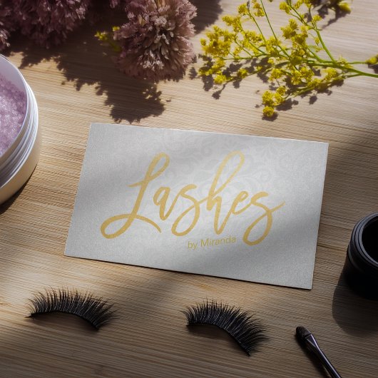 Lashes Or Moderne Lashes Script Texte Rendez-vous