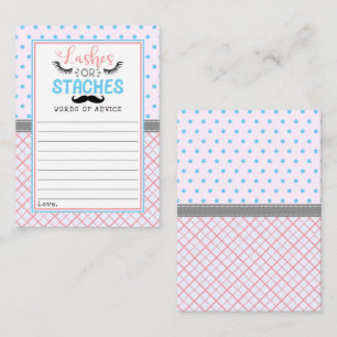 "Lashes or Staches" Modern Gender Reopenbaarmaking Advieskaart