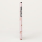 Lashes patroonroze/Roos Gold Case-Mate iPhone Case (Achterkant/links)