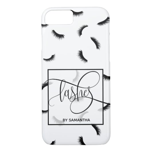Lashes Pattern Lots Lots of Lashes Eyelash Artist Case-Mate iPhone Case (Achterkant)