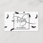 Lashes Pattern Lots Lots of Lashes Eyelash Artist Visitekaartje (Voorkant)