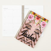 Lashes Roos Gold Glitter Floral Appointment Planner (Display)
