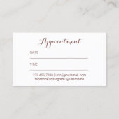 Lashes Salon de Beauté Elégant Rendez-vous Floral (Dos)