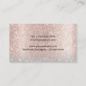 Lashes Salon Eyelash Extensions Blush Roos Gold Visitekaartje (Achterkant)