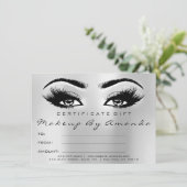 Lashes Silver Gray Makeup Artist Certificate Cadef (Staand voorkant)