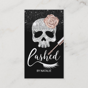 Lashes Skull Beauty Modern Eyelash Extensions Visitekaartje