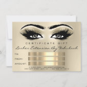 Lashes SPA Makeup Certificate Gift Eyes (Voorkant)