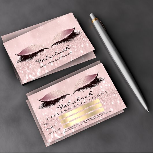Lashes Studio Pink Makeup Artist Certificate Gift