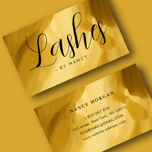 Lashes Typographie Carte de visite de trait de bro