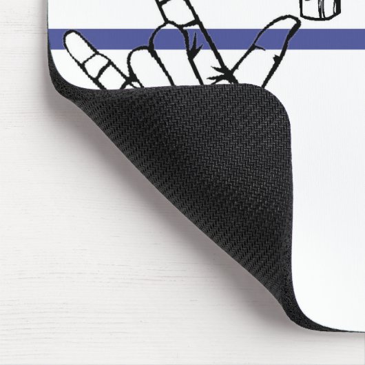 L'ASL bascule le noir de tapis de souris et le (Coin)