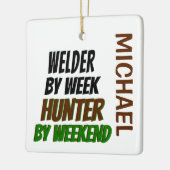 Laslagers jagen CUSTOM Keramisch Ornament (Links)