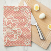 Laspatroon, bloem 4 theedoek (Quarter Fold)