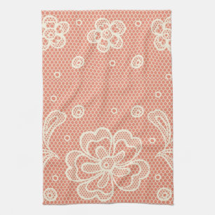 Laspatroon, bloem 4 theedoek