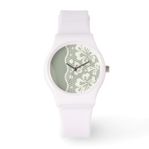 Laspatroon, bloem  5 horloge