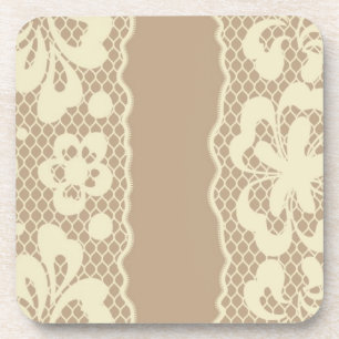 Laspatroon, bloem 7 bier onderzetter