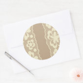 Laspatroon, bloem 7 ronde sticker (Envelop)