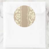 Laspatroon, bloem 7 ronde sticker (Tas)