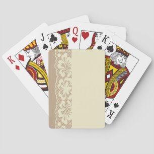 Laspatroon, bloem  7 speelkaarten