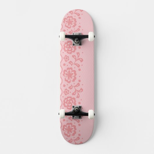 Laspatroon, bloem vintage 3 skateboard (Voorkant)