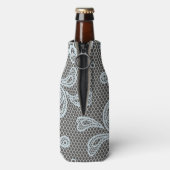 Laspatroon, bloem vintage 6 flesjeskoeler (Fles Achterkant)